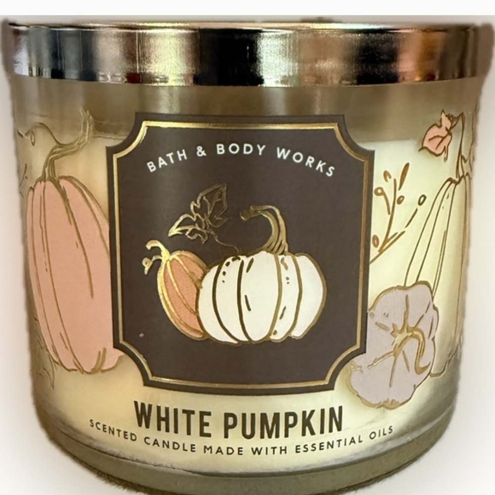 Bath & Body Works White Pumpkin 3-Wick Candle